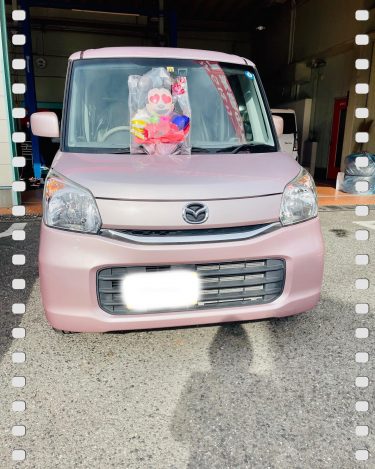 納車式　マツダ　フレアワゴン　中古車リース　M様